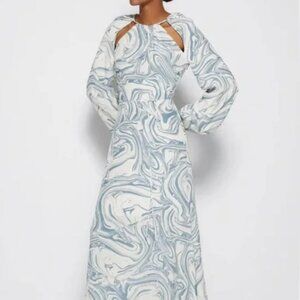 Jonathan Simkhai Paisley Long Sleeve Maxi Dress